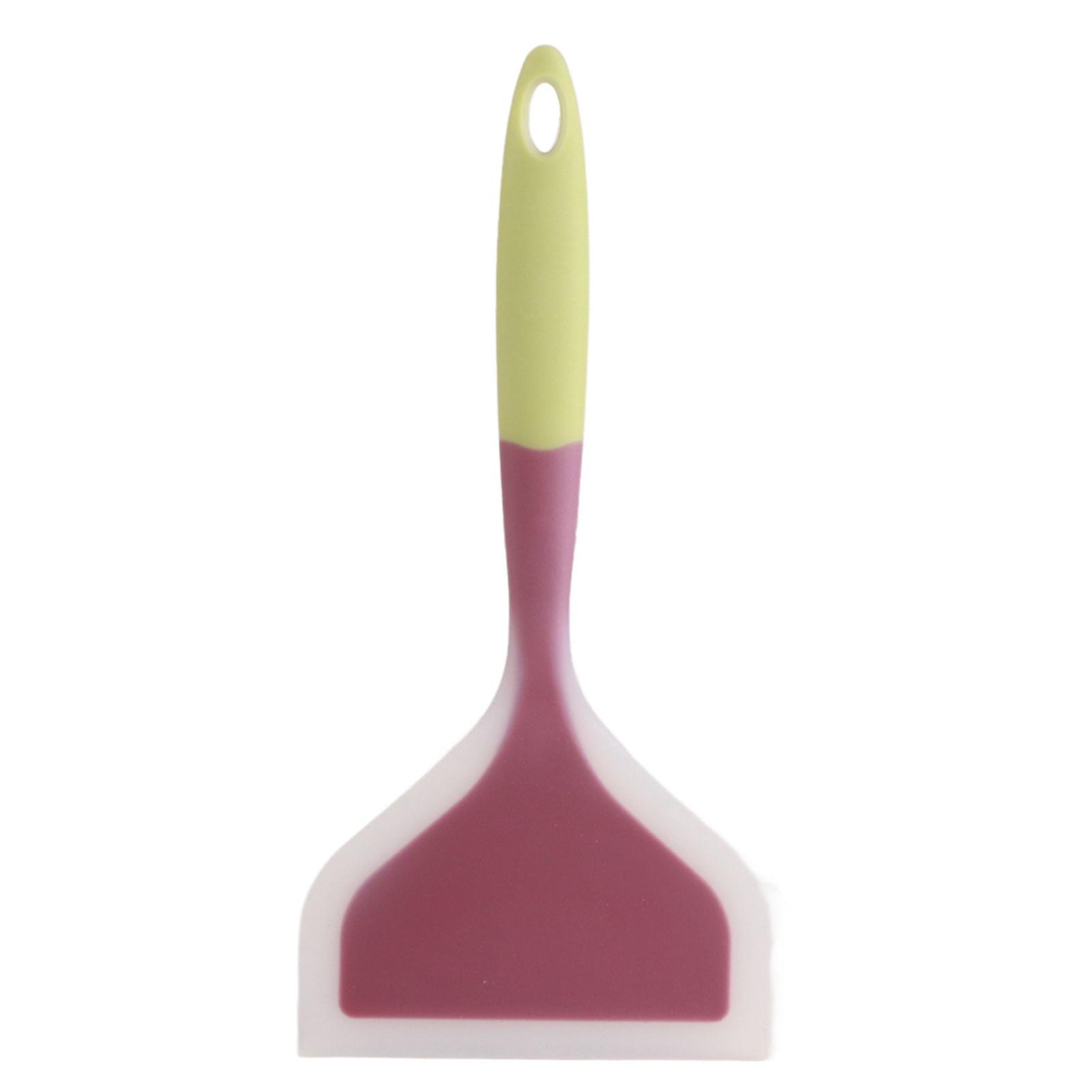NonStick Silicone Shovel Spatula Wide Turner Cake Steak Pizza Kitchen Cooking Utensils(Green )