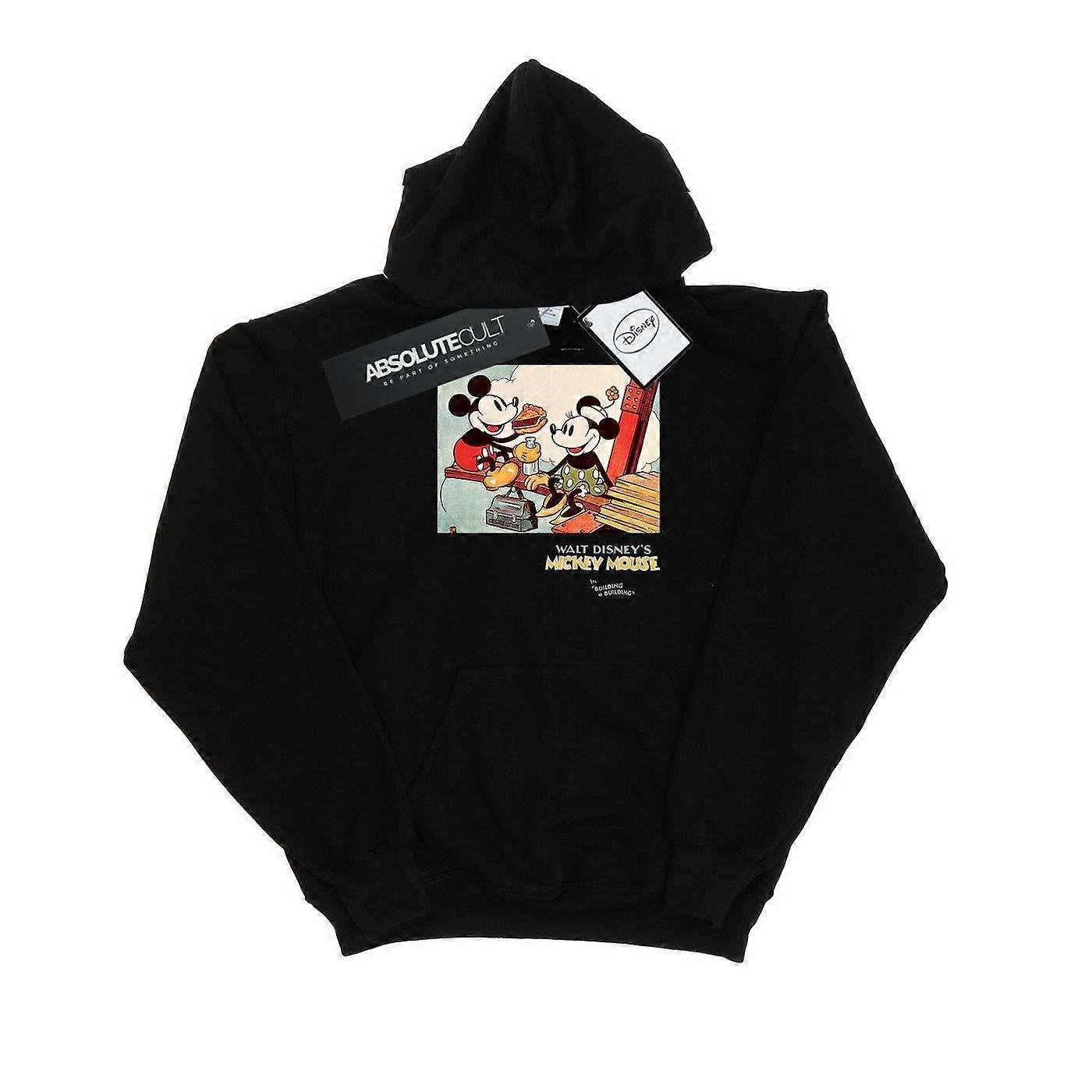 Garotas Disney Mickey Mouse, construindo um prédio com capuz