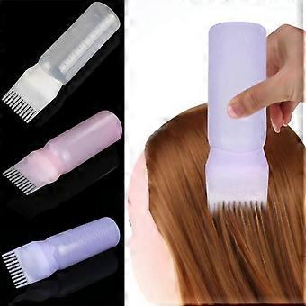Professioneller Haarfärbekamm leere Haarfärbeflasche mit Applikatorpinsel, der Salon-Haarfärbe-Styling-Tool abgibt