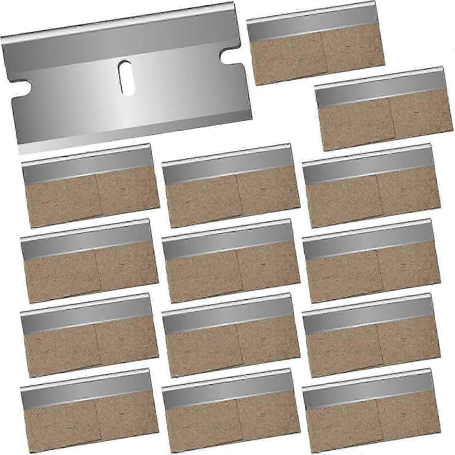 20 Pieces Ceramic Hob Scraper, Glass Scraper, Ceramic Glass Scraper, Scraper, Ceramic Glass Scraper, Metal Replacement Blades for Scraper, with Leath