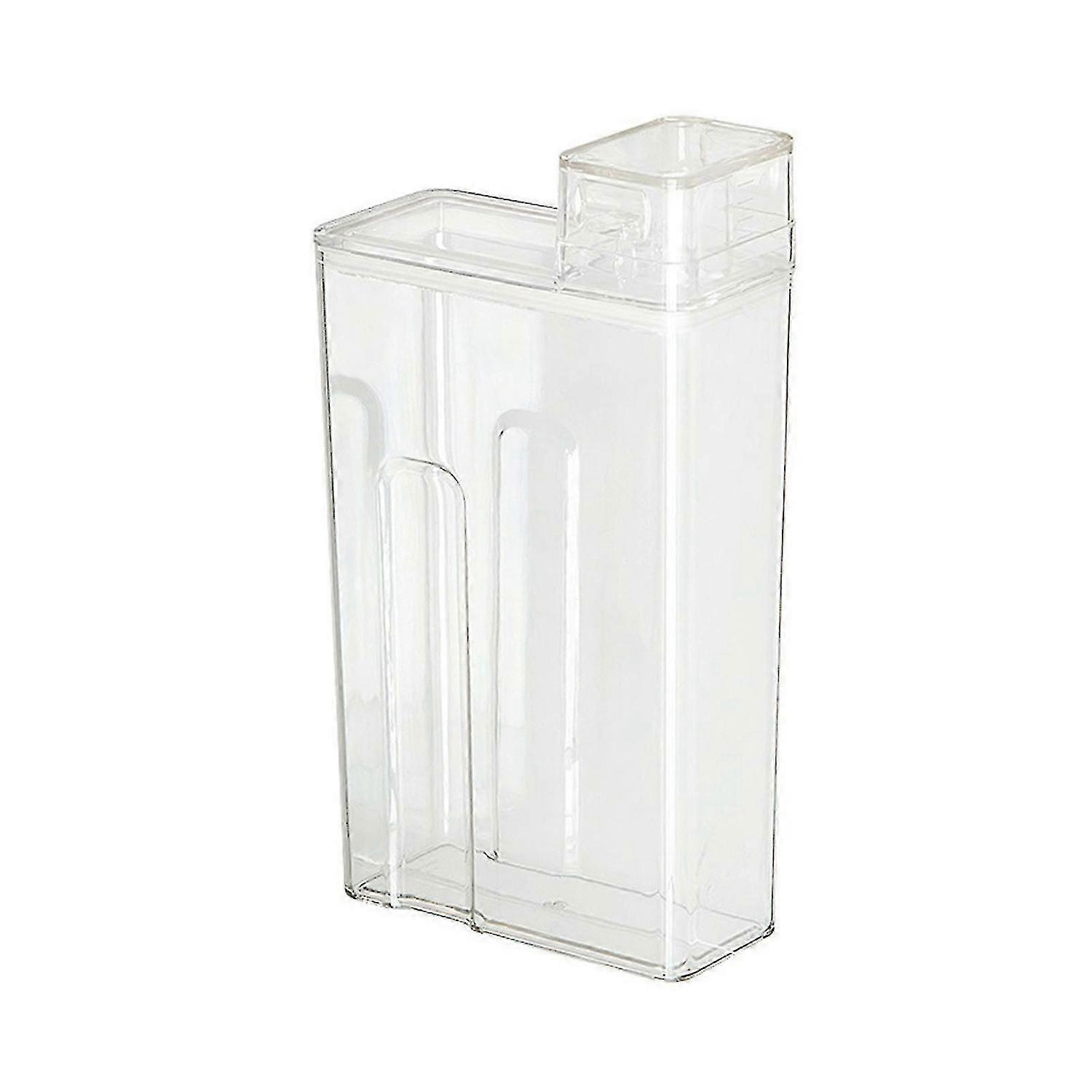 Laundry Powder Container Detergent Bin Dispenser for Liquid Detergent Fabric Softener Organizer with Measuring Lid
