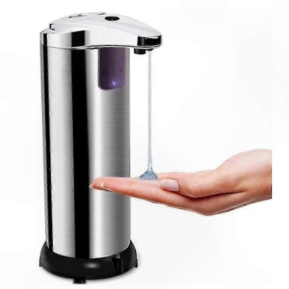 Smart Soap Dispenser with Precise Sensing, Easy Refill, Stainless Steel Design
