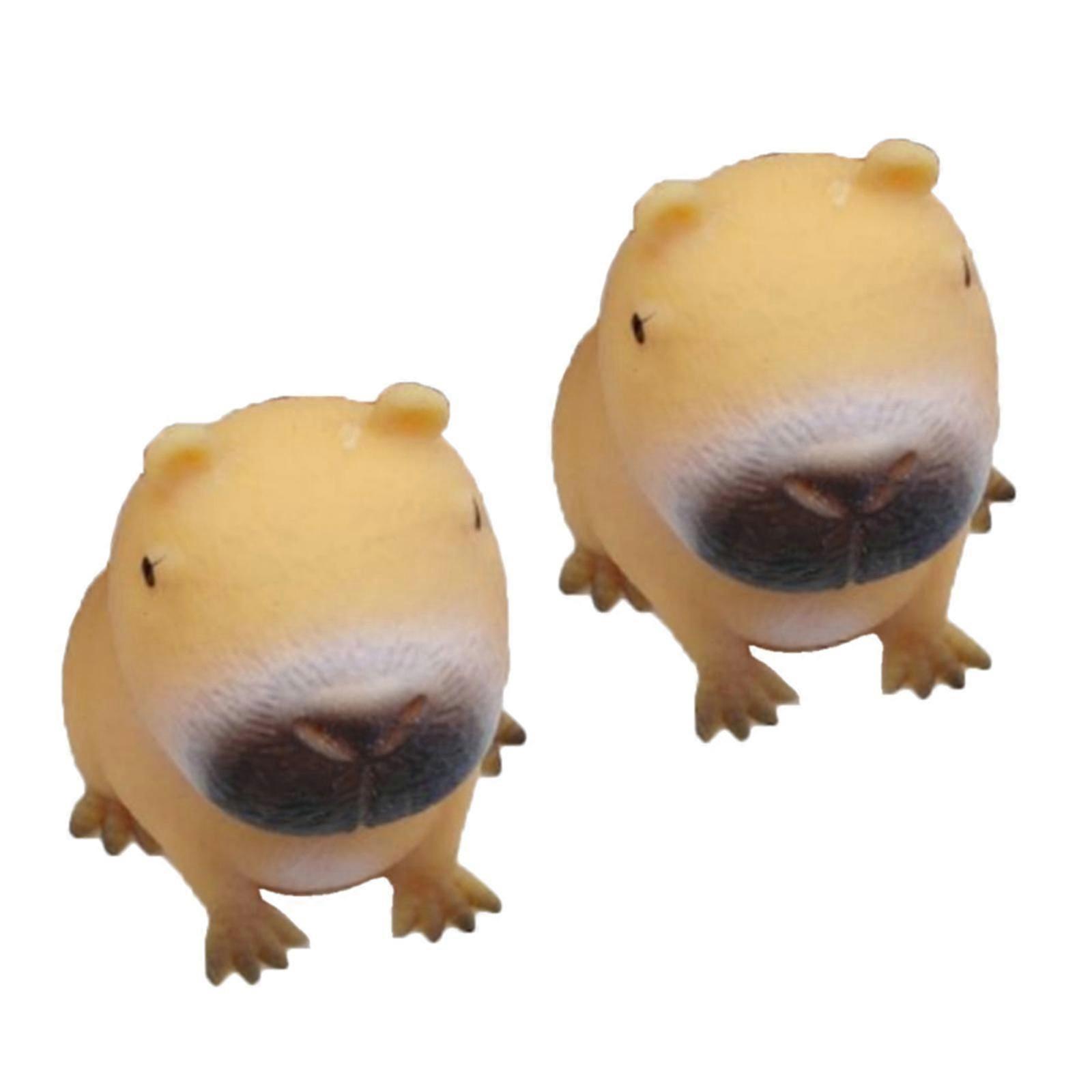 Creative Squeeze Toy Stress Toy Simulation Cartoon Capybara Shape Squeeze Maltose Photo Props Capybara for Student myi