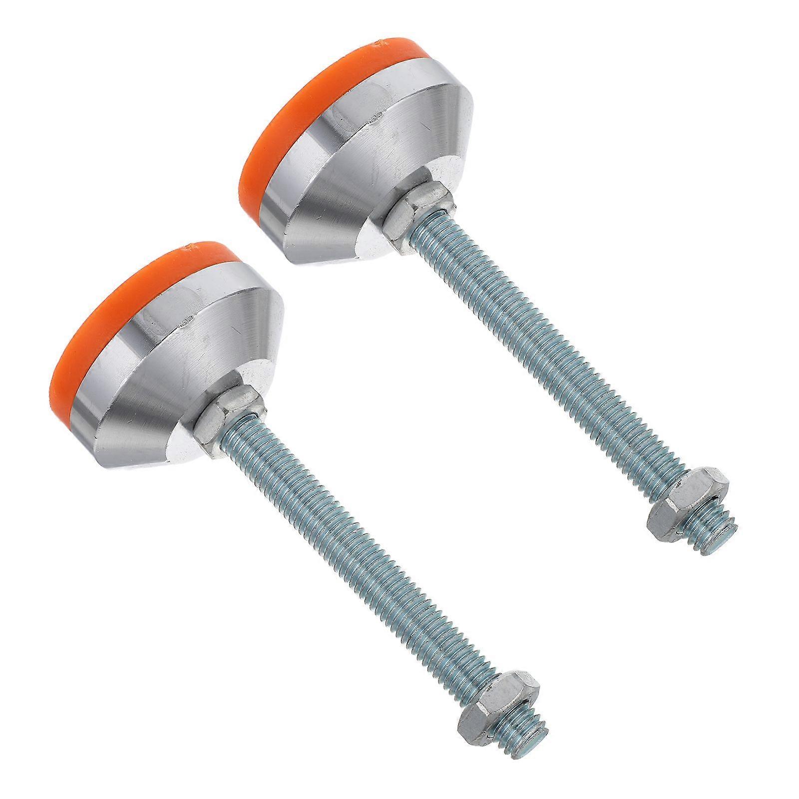 2pcs Adjustable Leveling Feet: Heavy Duty Swivel Base Leg Levelers for Workbench Machine Cabinet 12MM Threaded 60mm Base Diameter 661lb Capacity