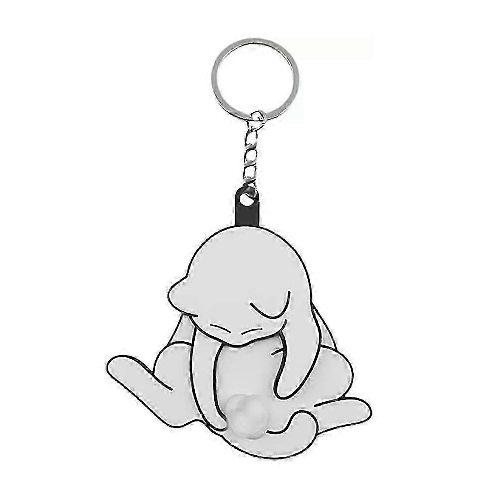 Mischief Cat Interactive Keychain, Interactive Cat Keychain with Spinning Balls