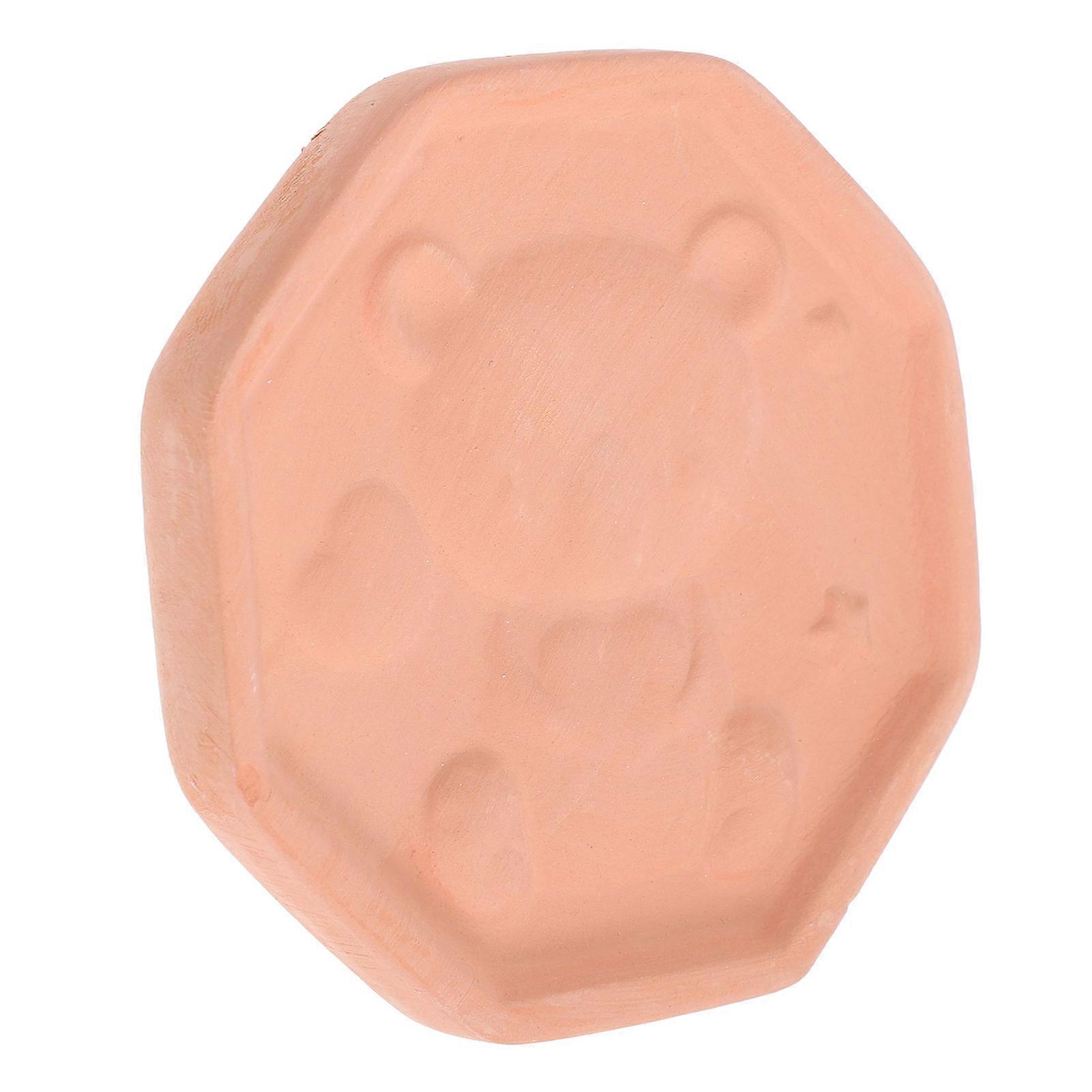 Brown Sugar Terracotta Sugar Keeper Disk for Food with 5Pcs Softening Bears