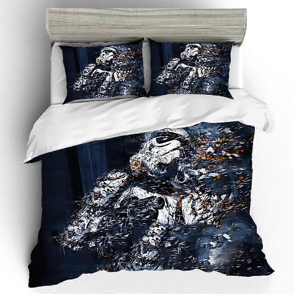 s253 Set di piumini 3D in microfibra Super King Movie Characters Set di biancheria da letto per bambini Morbido e resistente (copritrapunta + federa * 2) per la casa dei bambini delle ragazze