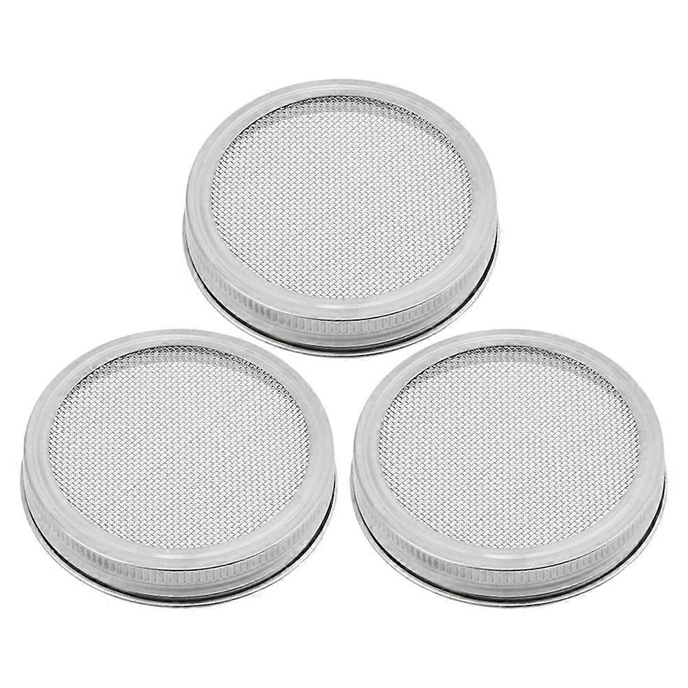 Reusable Mesh Germination Cover For Wide Mouth Jars Tool 70mm 6Pcs