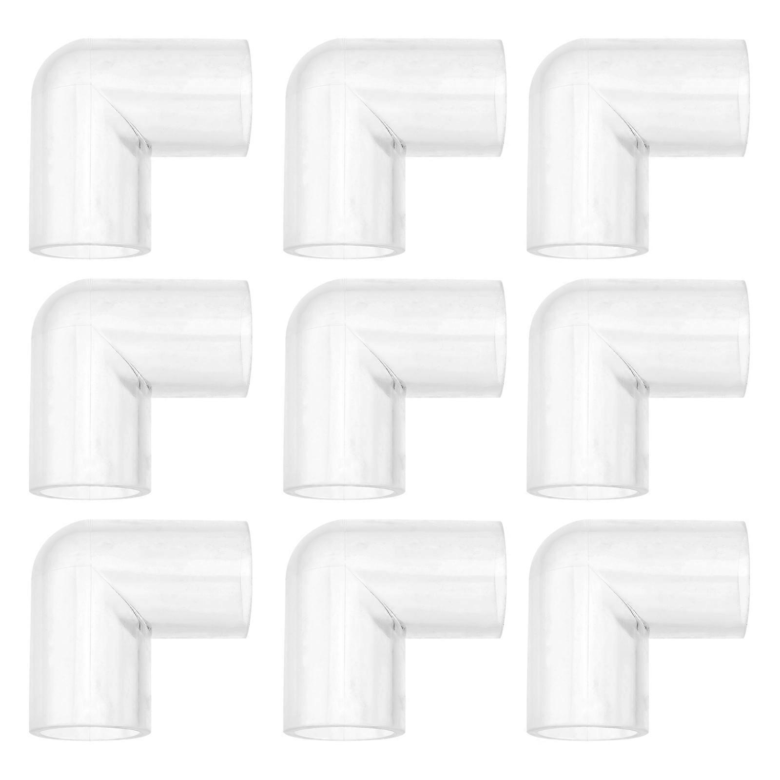 Fish Tank Hose Transparent Connector Replacement 30Pcs Right Angle