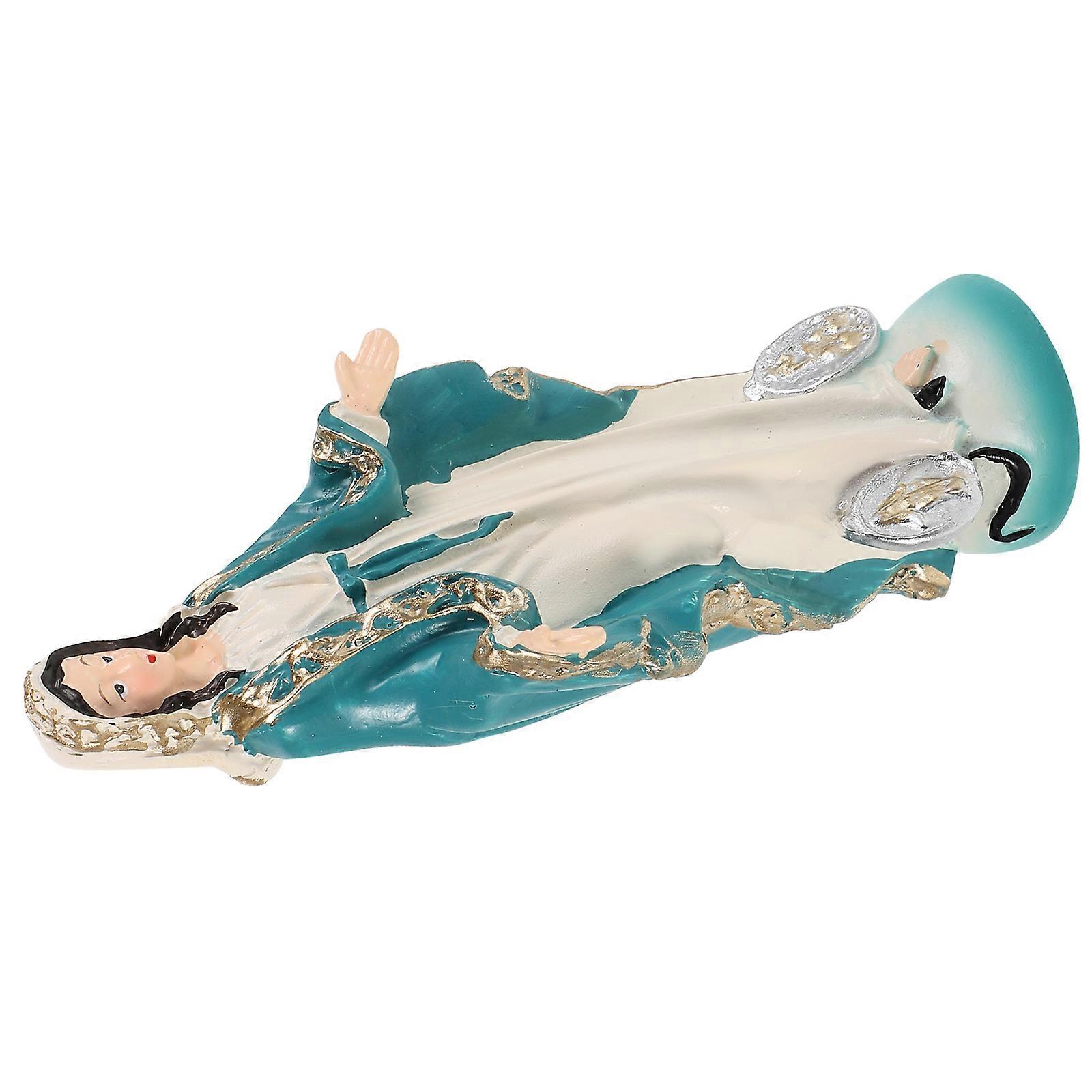 Virgin Mary Statue Resin Figure for Decoration 2Pcs with Craftsmanship