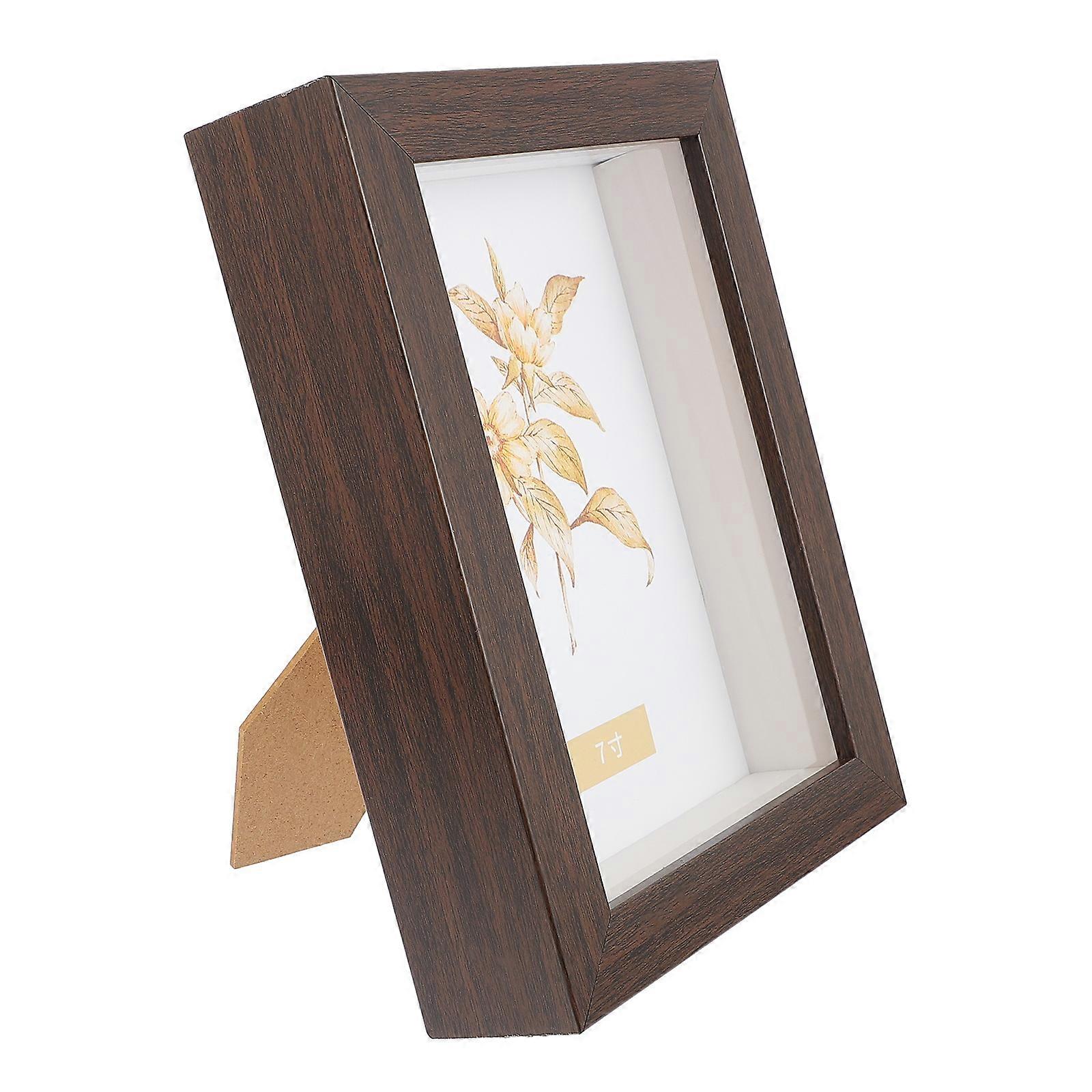 7 Inch Shadow Box Frame Display Case For Photo and Dried Flowers Chic Style 1Pcs