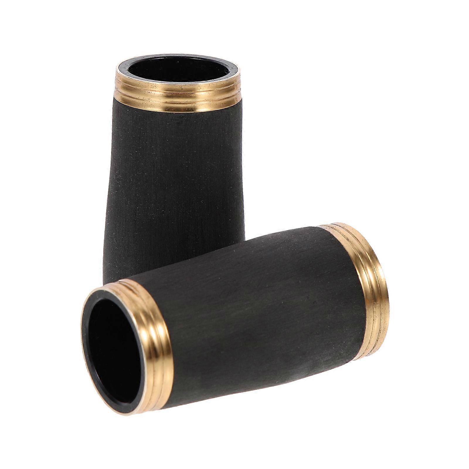 Wind Instrument Tube Clarinet Barrel Adjustable Bright Color Durable Luster 1 Pair