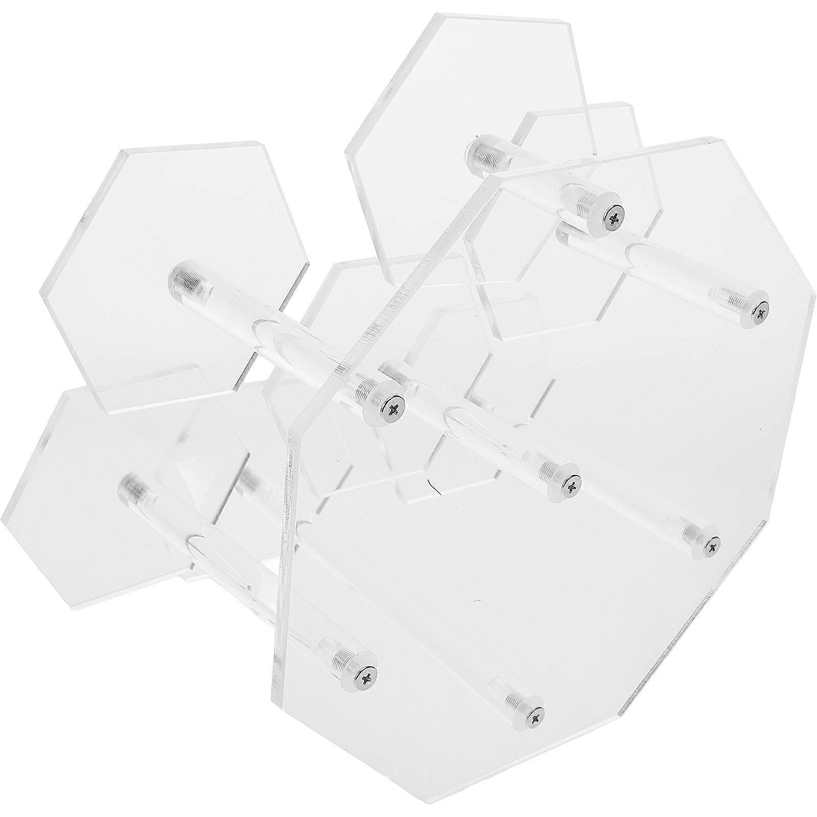 Figurine Stand Acrylic Statuettes Display for Hobbyists 15.00X15.00X13.00CM 1Set