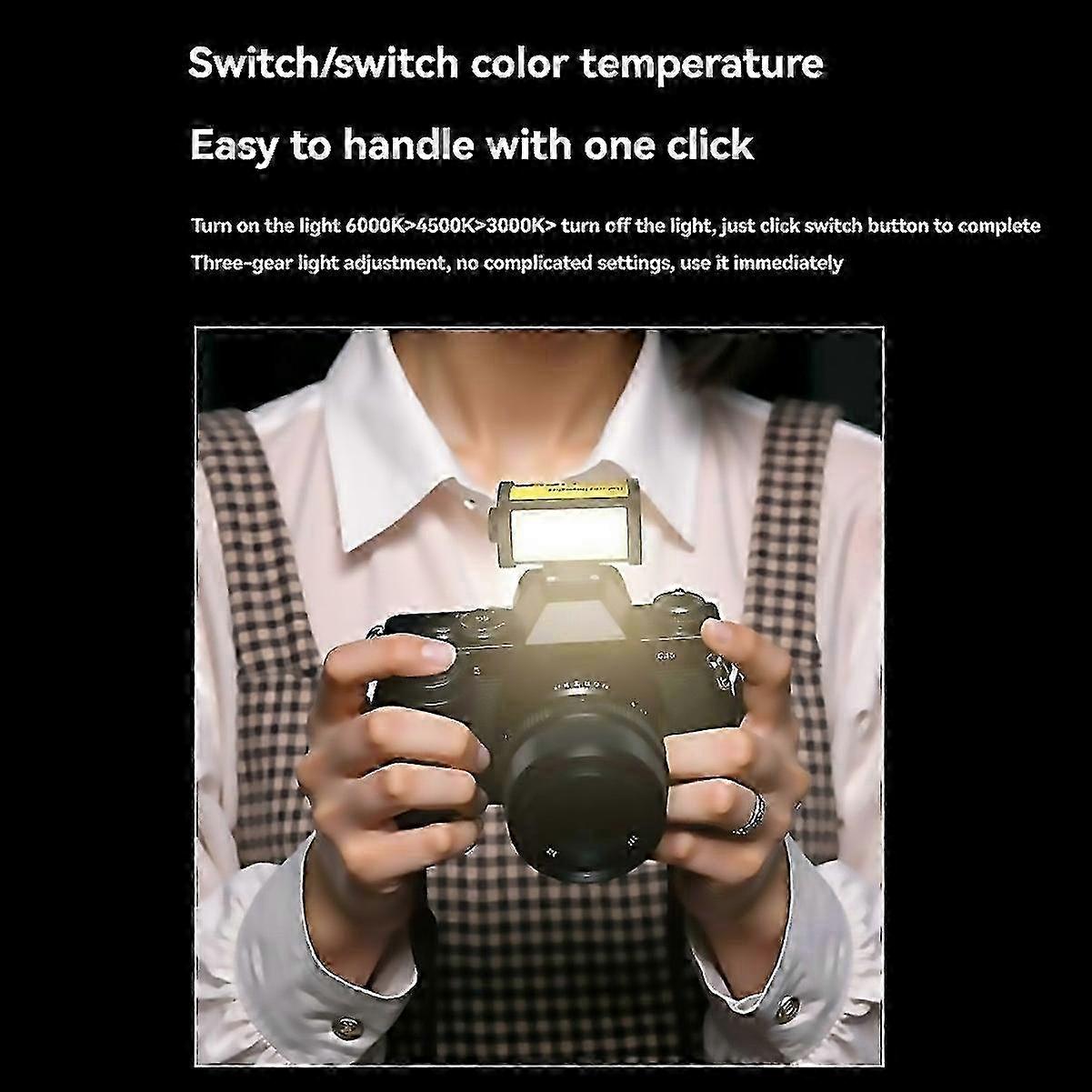 For Mini Led Light 300045006000k 3 Color Temperature For Camera 2025