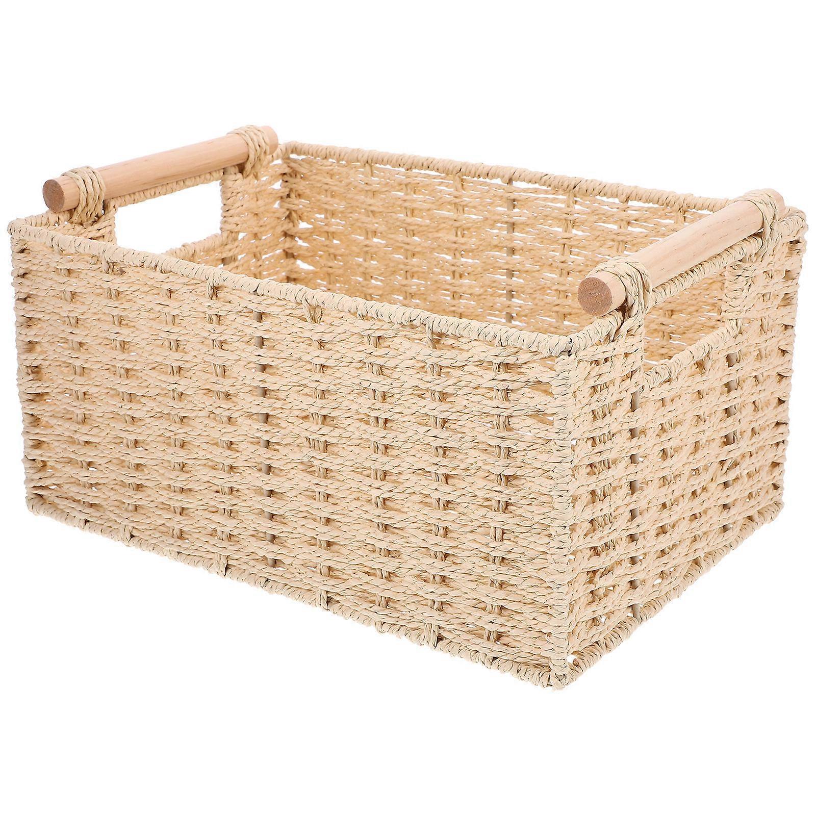 Rectangular Storage Organizer Basket Suitable For Office And Bathroom Use 12.18X8.25X6.68In Versatile 2Pcs