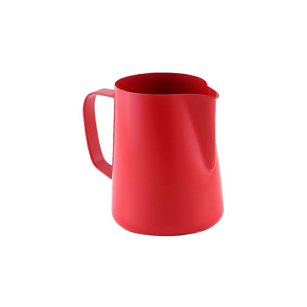 Milk Pourer for Coffee Stainless Steel 2Pcs Red Milk Frothing Pitcher