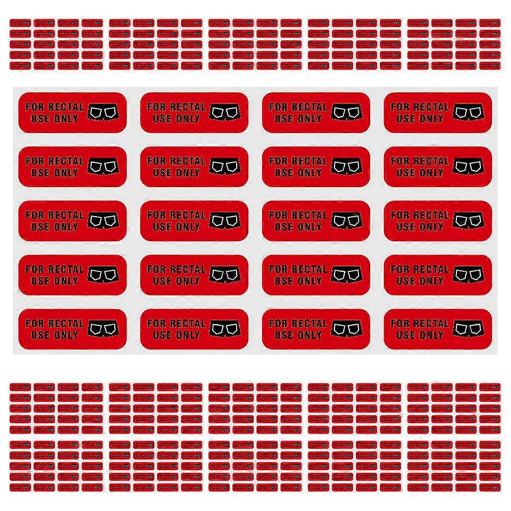Rectangular Funny Stickers For Use Only Designed For Men Party Occasions In Vibrant Red Color Providing Fun Decoration 150 Sheets