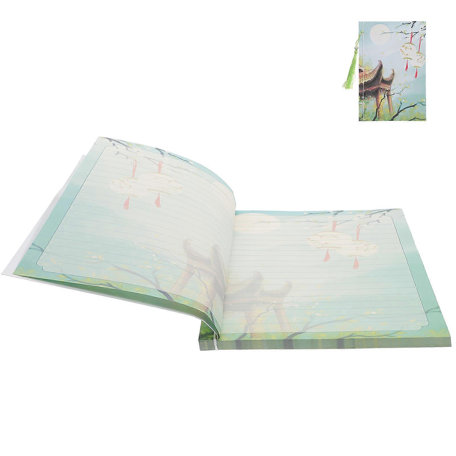 Office Use Landscape Pattern A5 Note Book with Lined Pages 5Pcs