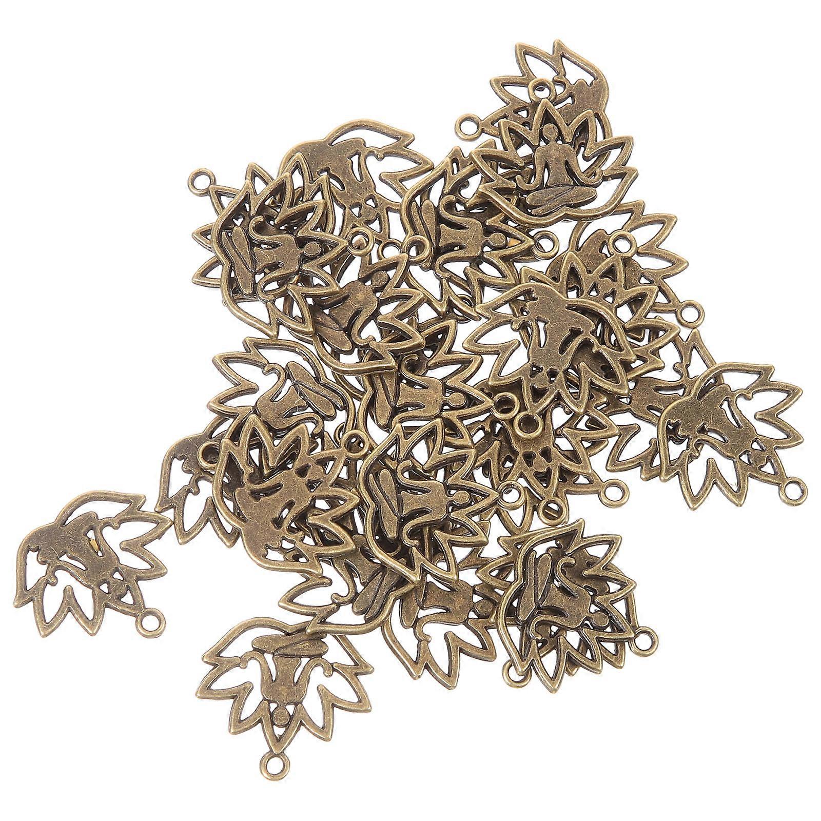 Decorative Buddha Lotus Hanging Alloy Pendant Charm for 300Pcs Use