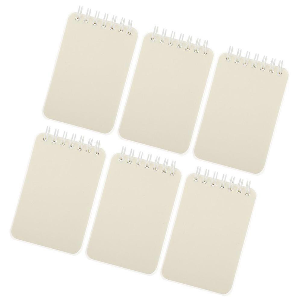 Spiral Notebook Pocket Notepad with Thick Cover 30Pcs White Paper Mini Notebook
