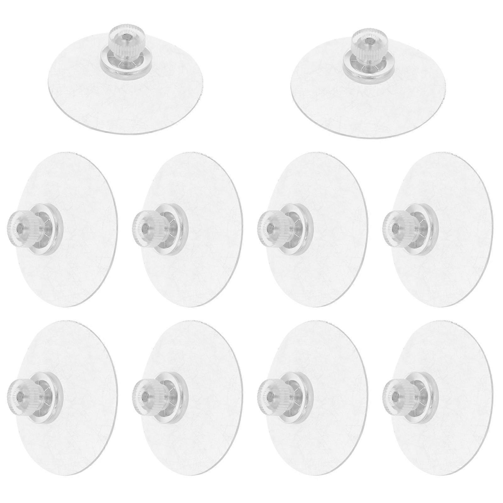 Clear Suction Cups with Screw Nut for Home Use 50Pcs Transparent PVC Pads