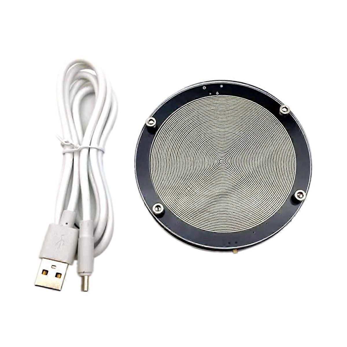7.83HZ Resonance Ultra-Low Frequency Pulse Wave Generator Built-in Battery Audio Resonator Silver