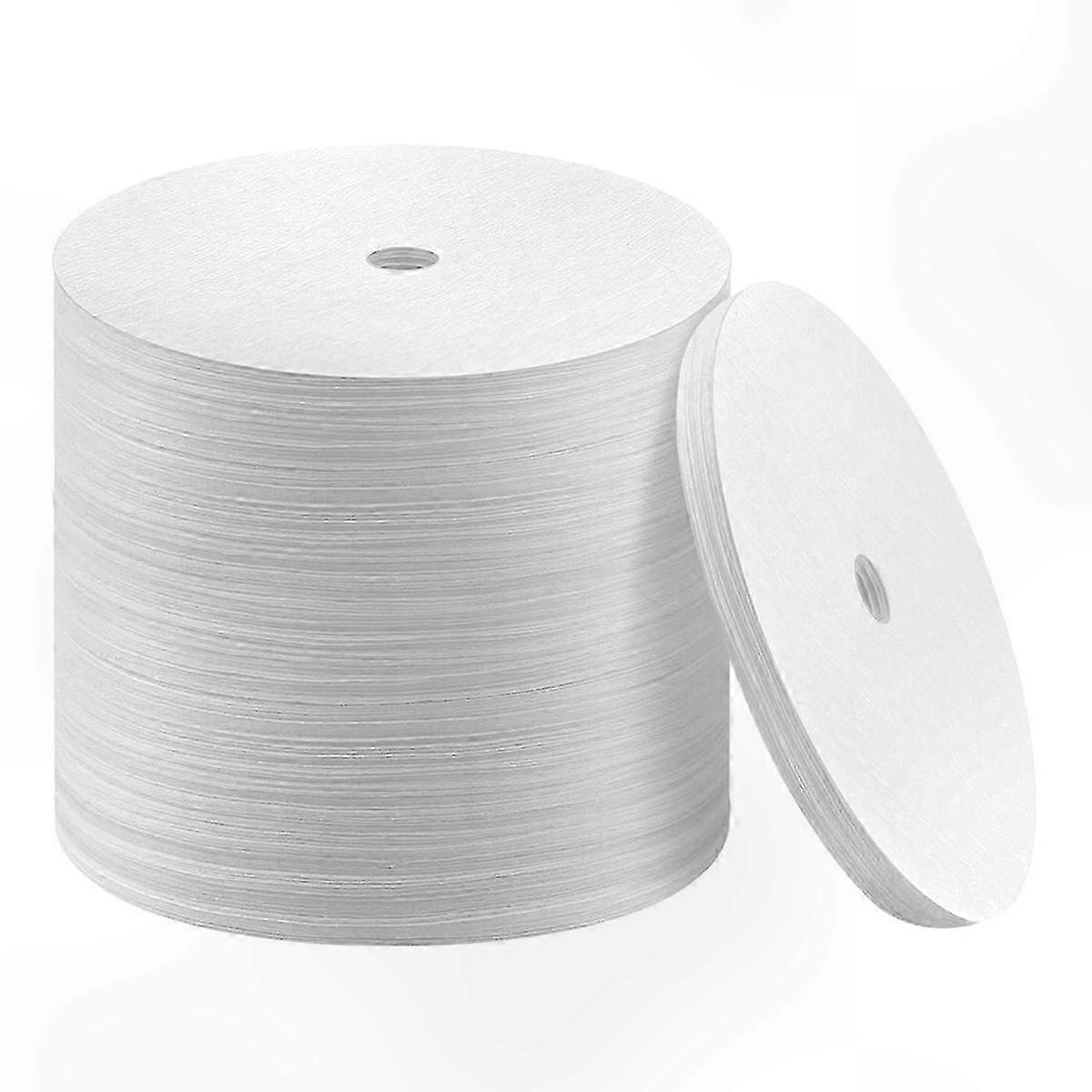 White Reusable Coffee Filter Discs, 500-Pack, Compatible with Coffee Brewers