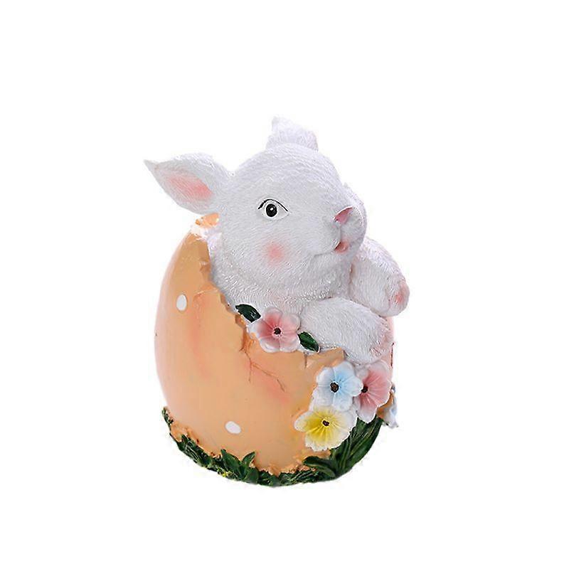 Minglan Easter Bunny Ornament Spring Home Decor Bunny Figurines