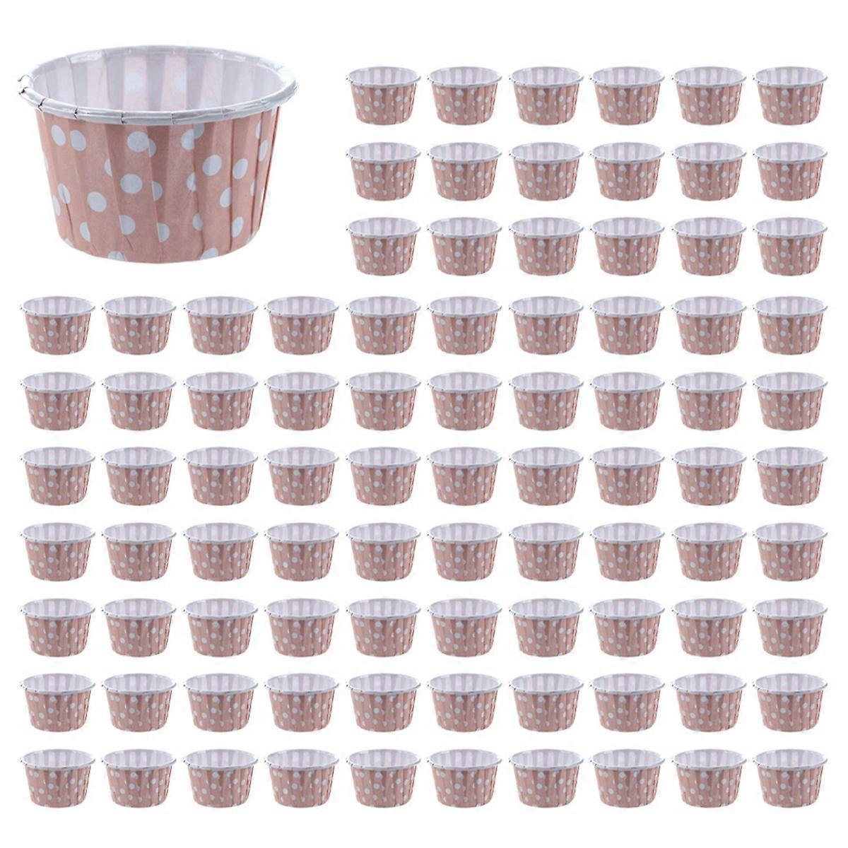 100X Cupcake Paper Cake Case Baking Cups Liner Muffin Pink