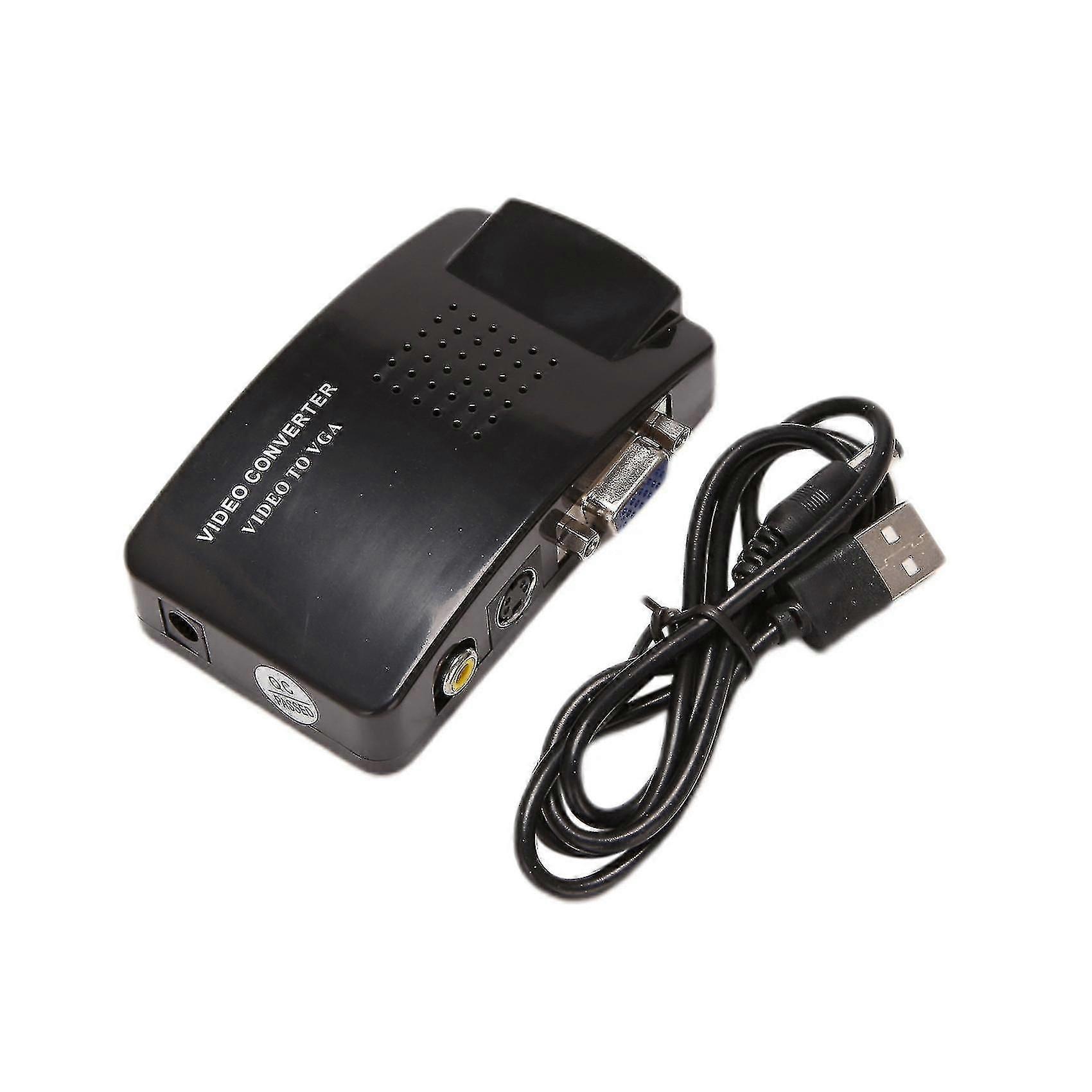 Av To Vga Adapter Rca Vga Converter Pc Rca Composite S-video Av Input To Pc Vga Lcd Output Converte