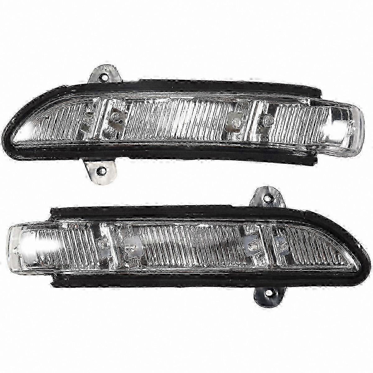 LED Yellow Turn Signals for Front Side Mirrors Pair Left Right Compatible with Multiple Car Models