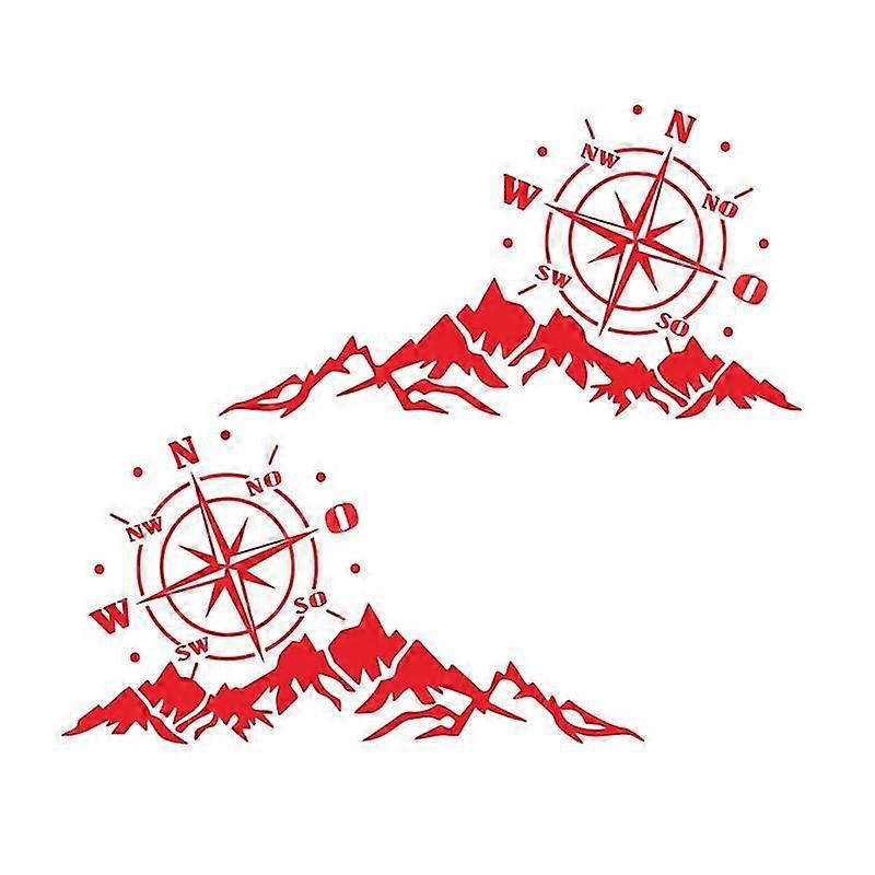 Mountain Compass Auto Sticker Vinyl Decal