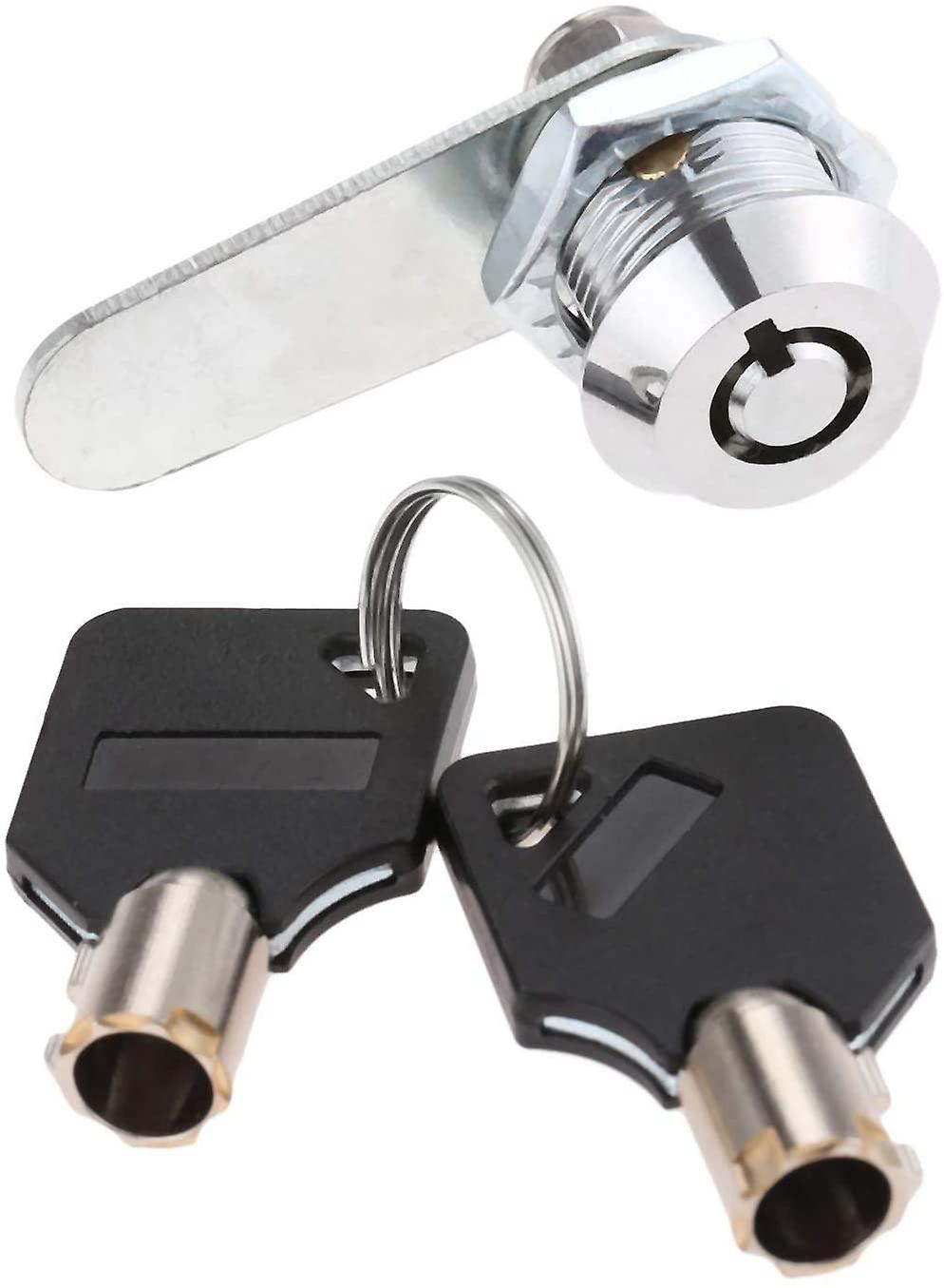 Zinc Alloy Tubular Lock for Security Drawer Door Cylinder Mailbox Tool Box Lock with 2 Keys