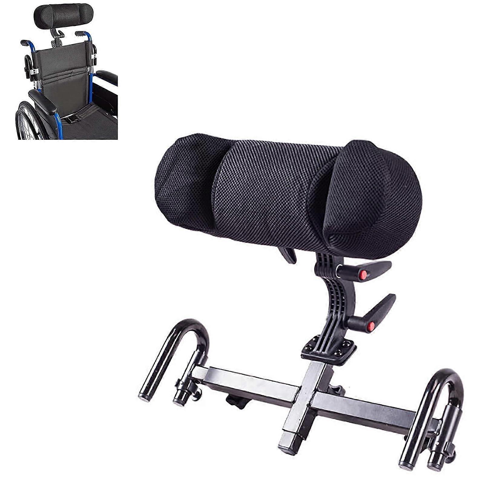 Portable Adjustable Headrest Padding Three Angle Aluminum Alloy Neck Support for Wheelchair Accessories
