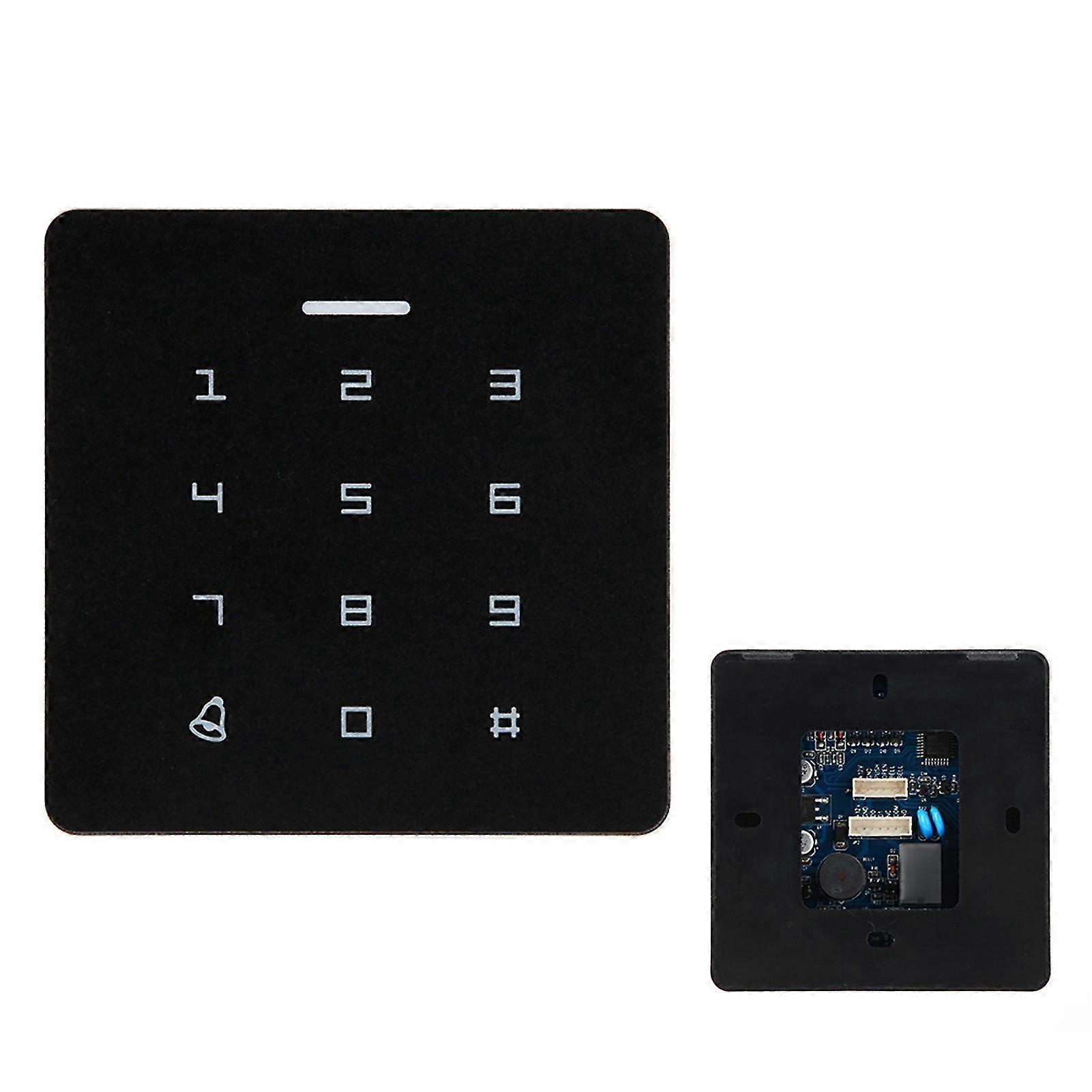2025 A2 Password RFID Door Access Control System, 1000 Cards, 8.5x8.5x2cm Black/Silver