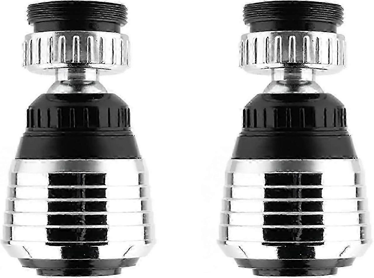 2 Pack 360 Degree Swivel Water Saving Faucet Aerator - Nozzle Filter Adapter for Water Efficiency
