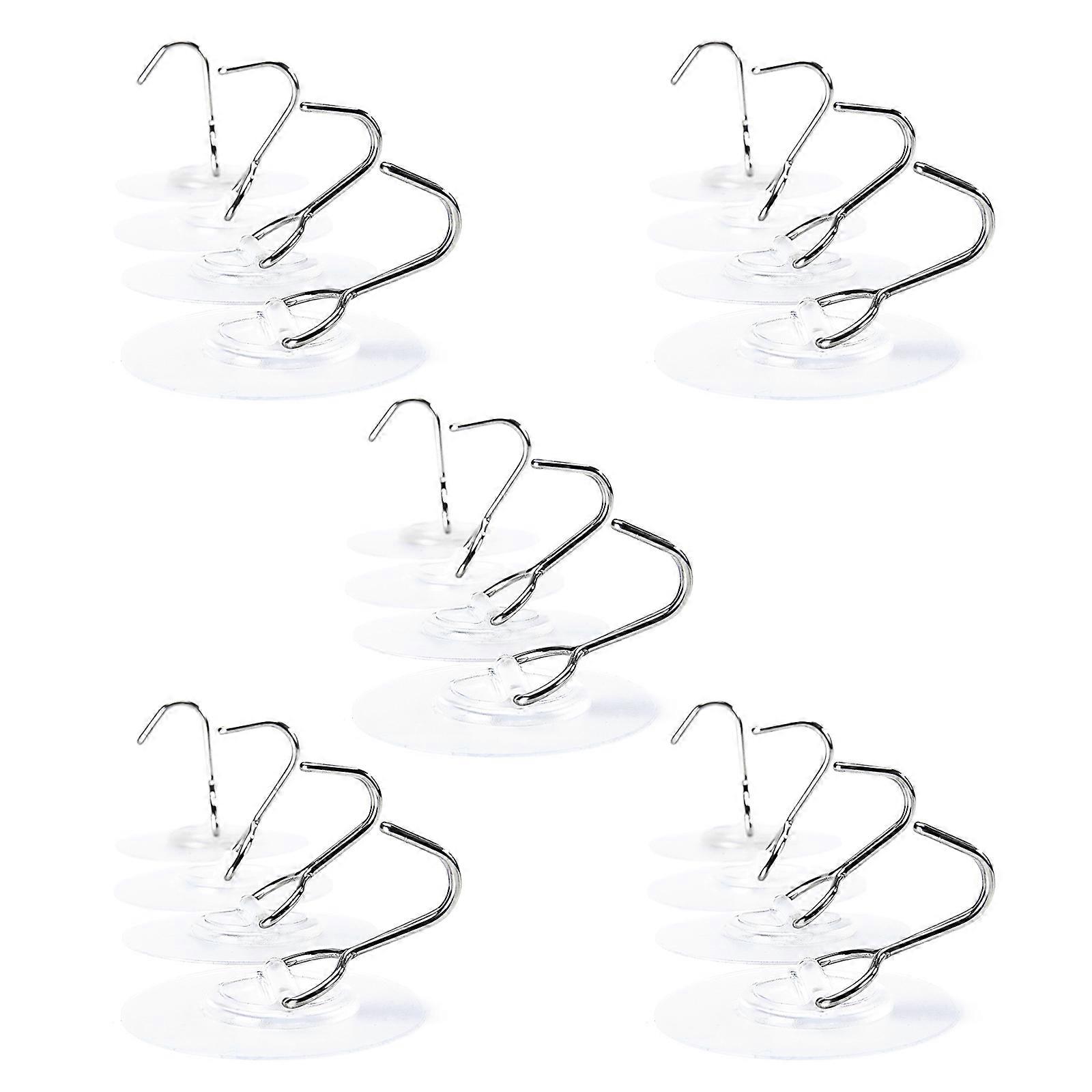 Set of 20 Easy to Use Strong Adhesive Wall Hanger Wall Mounted Clothes Hanger Practical Strong Adhesive Holder Multicolor