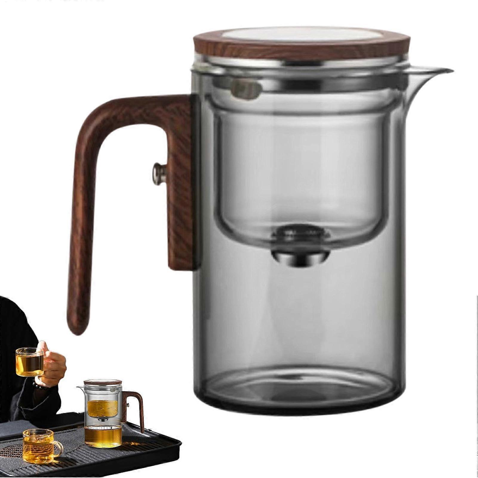 Glass With Infuser 600 Ml  Transparent Tea Press For Loose Leaf Tea Removable Infuser