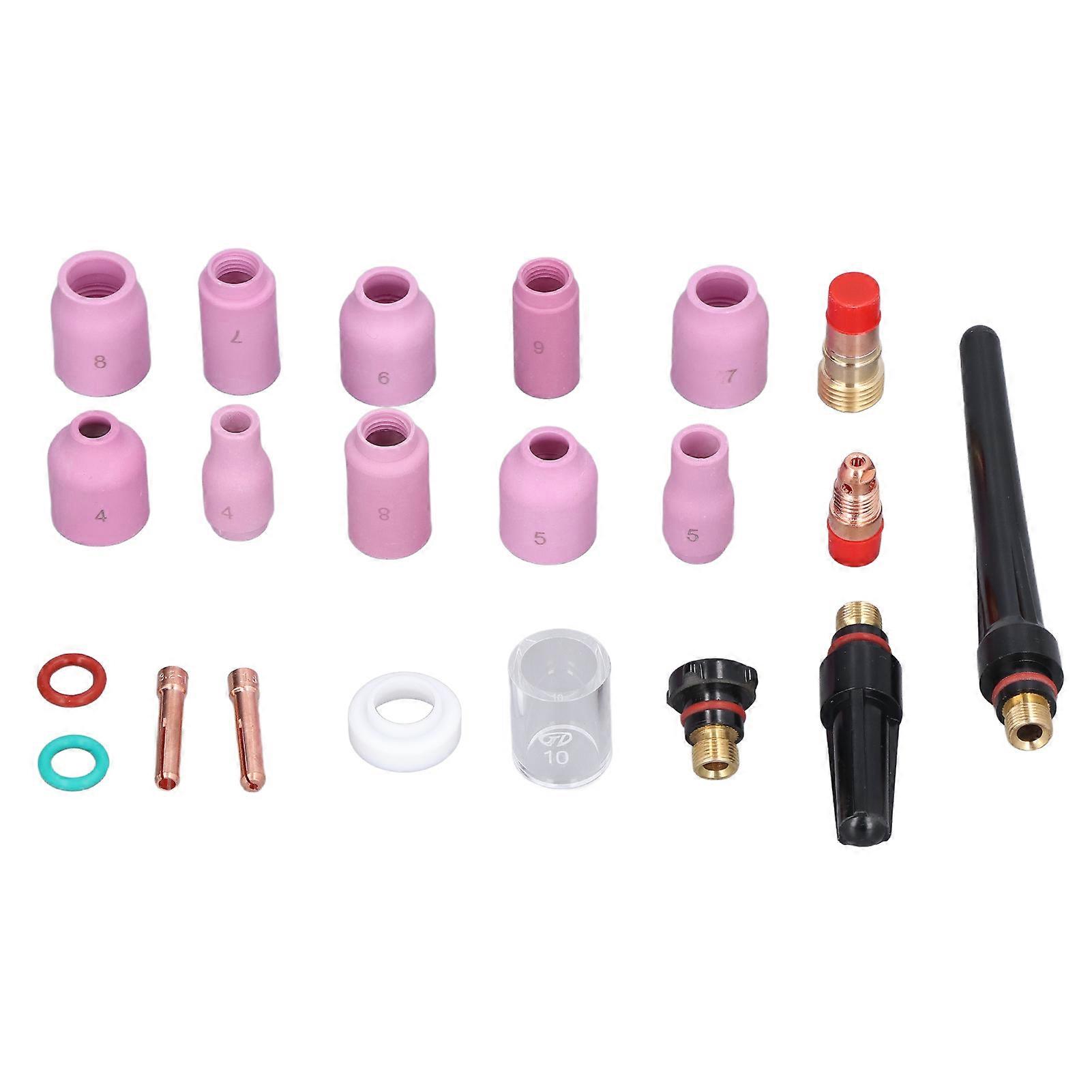 55Pcs TIG Welding Torch Accessories Kit Replacement Welding Gasket Kit for WP‑17 18 26