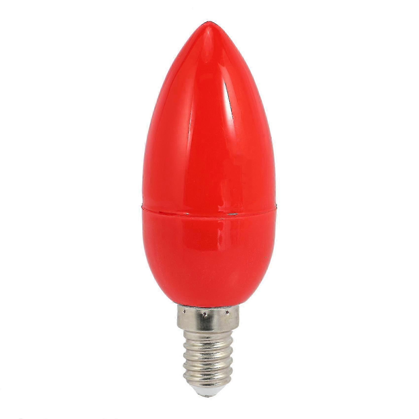 LED Candle Light Bulb E14 Base Red for Home Decoration