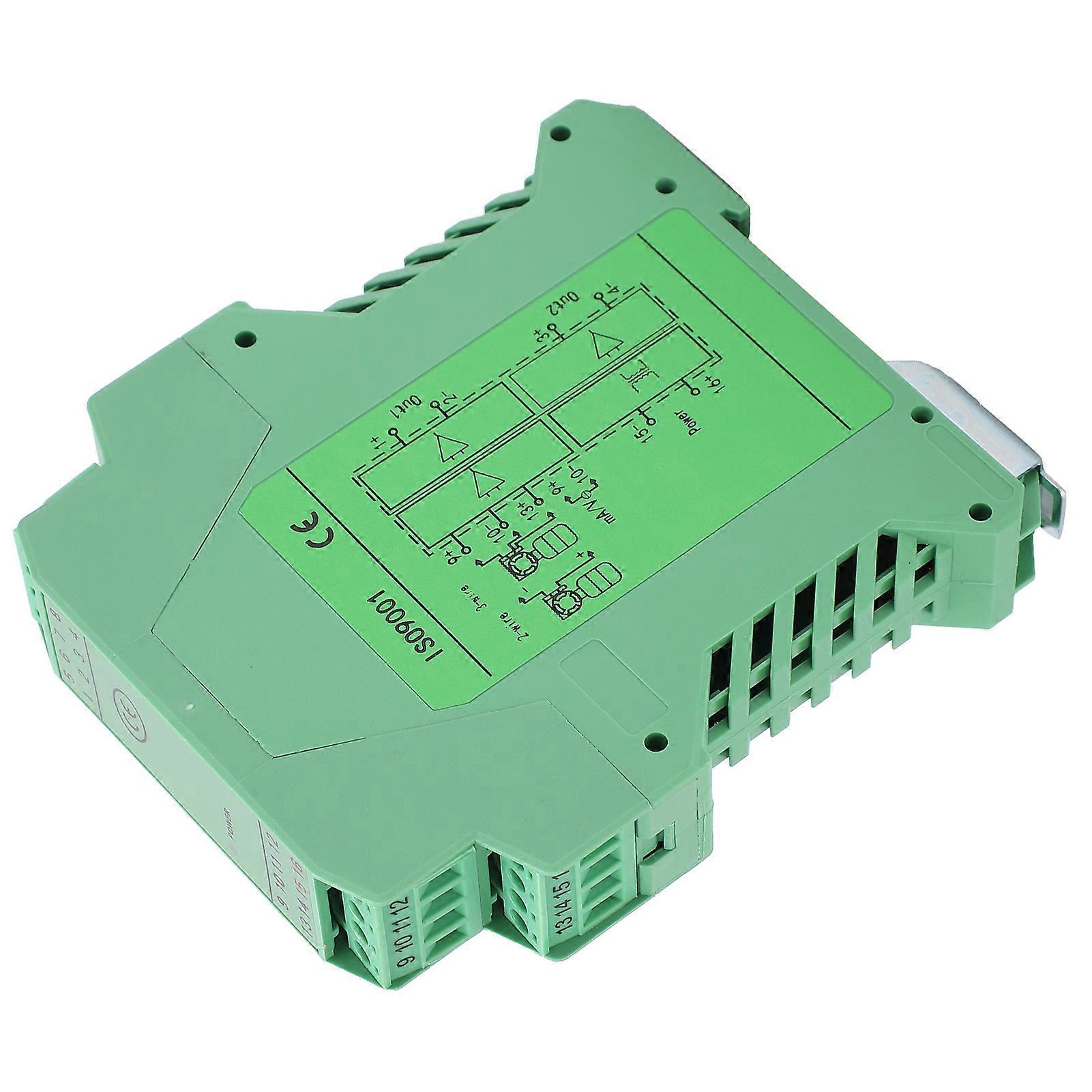 DC Signal Isolator Voltage Current Conditioner 1 Input 2 Output Power Supply Distributor