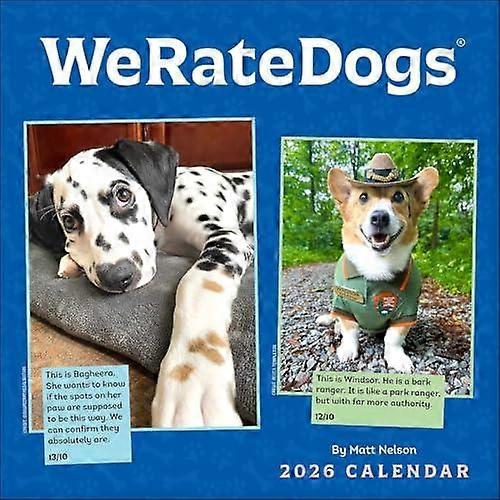 Weratedogs 2026 Wall Calendar by Matt Nelson Calendar Book