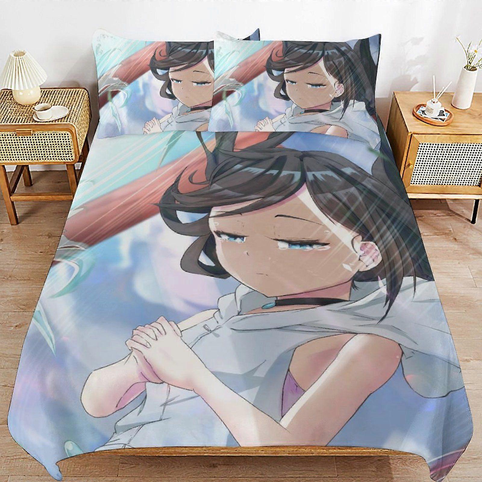 E420 Weathering with You Gentle Surface Wrinkle Free Finish Cozy Design Soft Zip Bedding Duvet Cover Sets for Bedroom Use F420