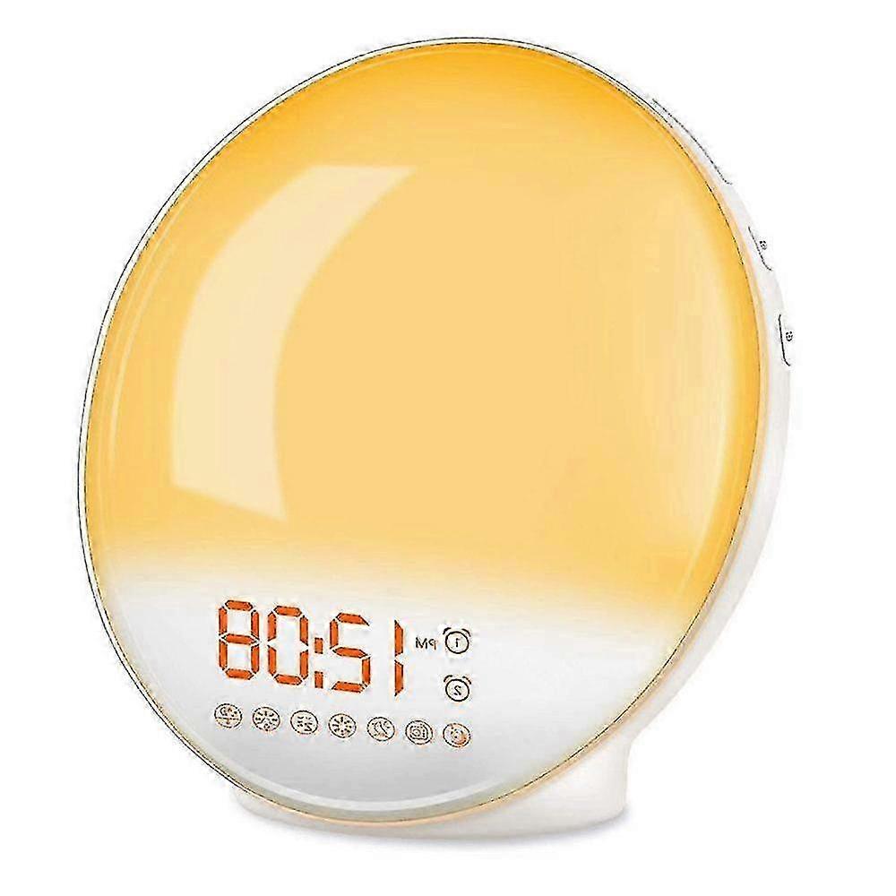 Sunrise Simulation Wake-Up Light and Alarm Clock with FM Radio