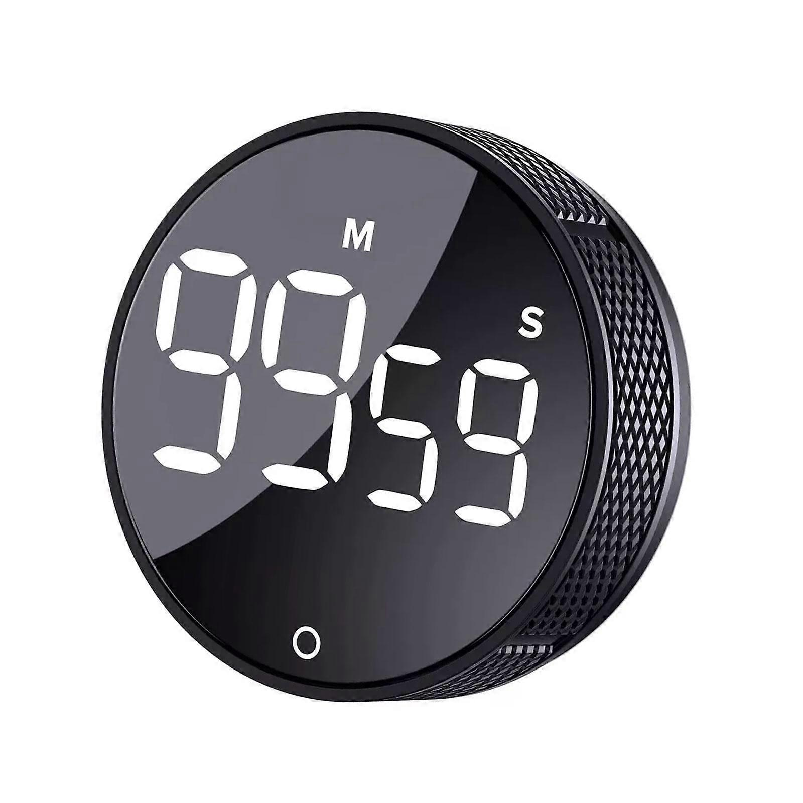 LED Digital Countdown Magnetic Timer Alarm Clock Kitchen Cooking Study Stopwatch A5J5