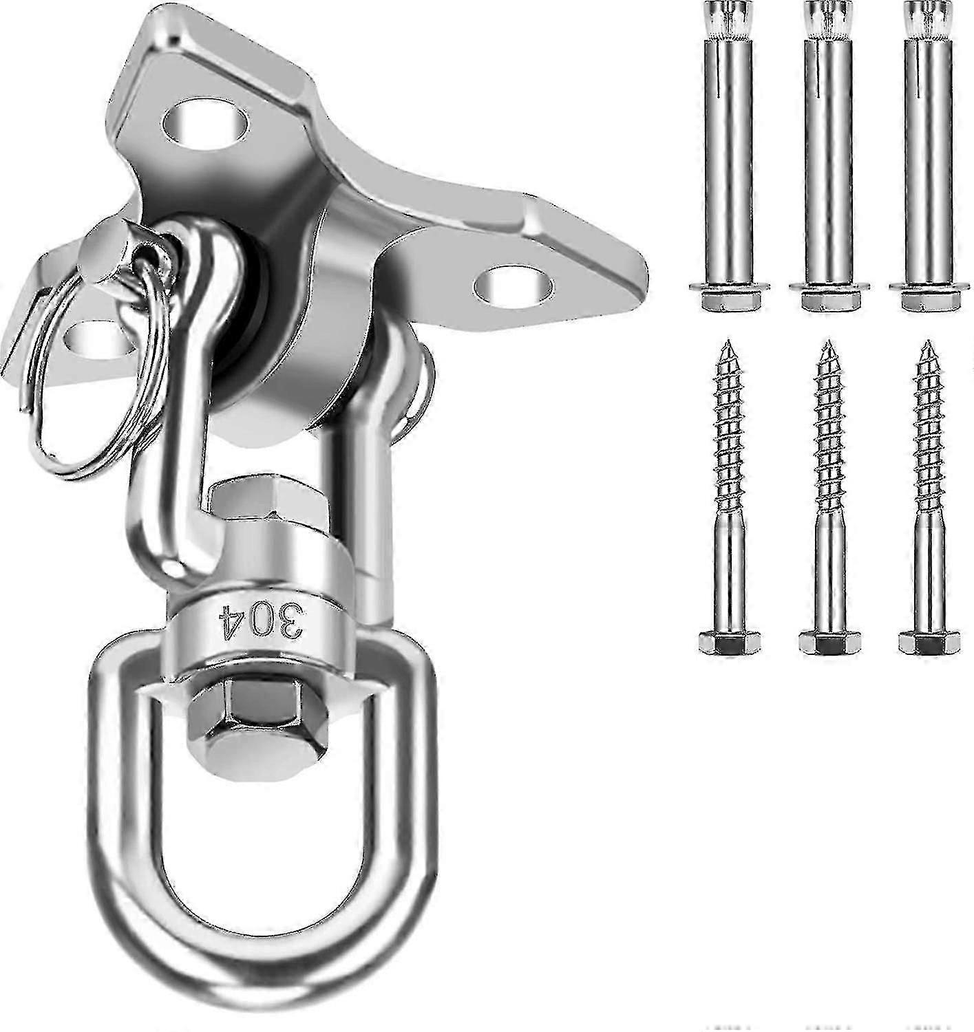 吊り下げ椅子用ステンレス鋼天井フック360スイベルブラケット屋外使用600kg容量ヘビーデューティ