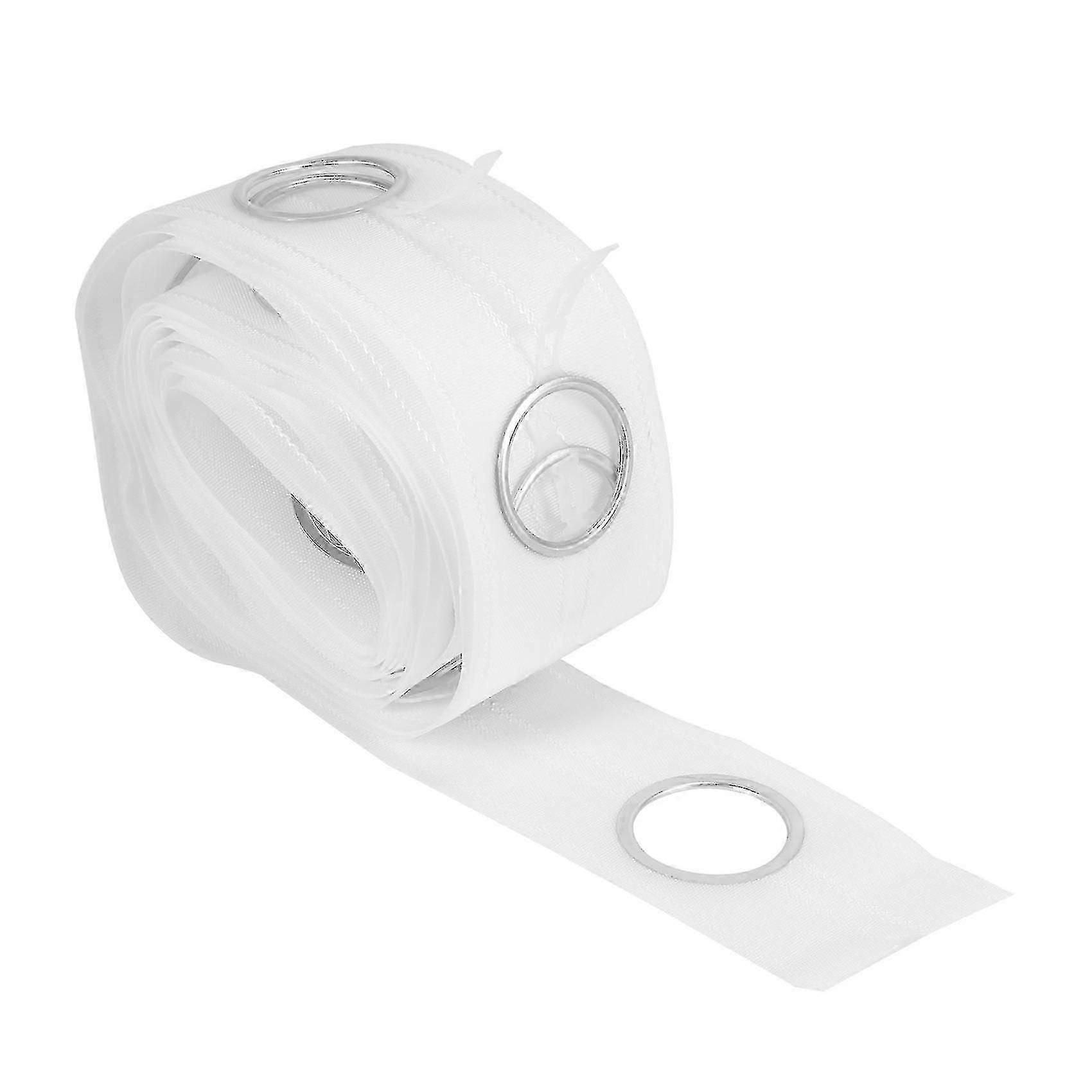 Nastro per tende con occhielli in argento da 5 m con 40 anelli per cucire accessori per tende e persiane