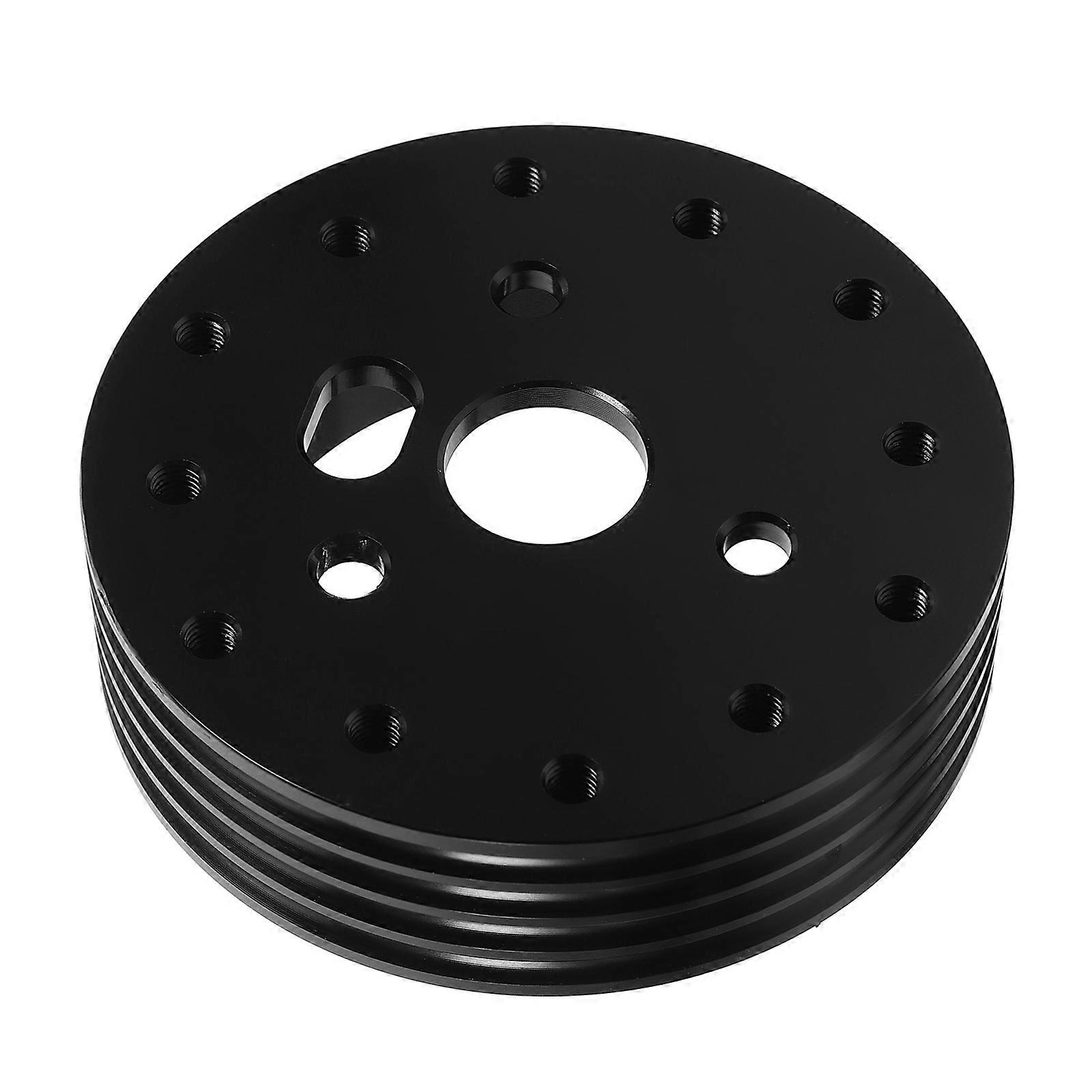Steering Wheel Hub Adapter 6 Hole To 3 Hole For Vehicle Steering Wheel Conversion 3.54X3.54X1.06in Modern Design 1Pcs