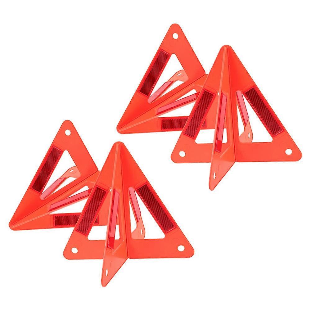 Emergency Triangles Car Road Warn Sign for Safety Use 4Pcs Kit