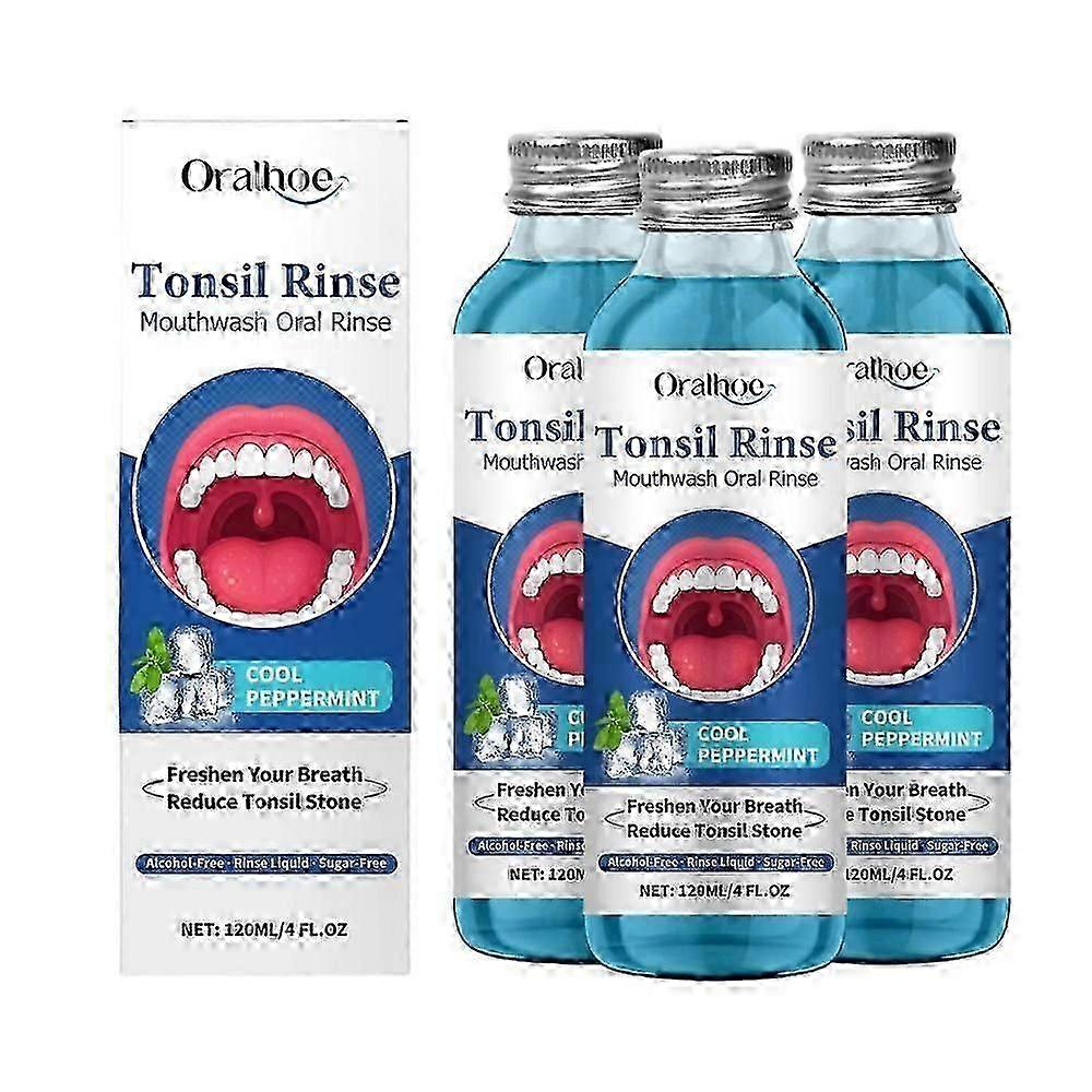 扁桃腺石のうがい薬、扁桃腺を落ち着かせる経口リンス液、口臭治療